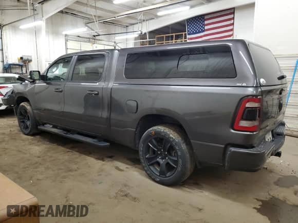 2022 Ram 1500 Big Horn with VIN 1C6RRFMG7NN424431, listed as a Copart auction lot 81327024 with 49,578 mi miles and Salvage title. Bid and sale history available at DreamBid. Image 2.