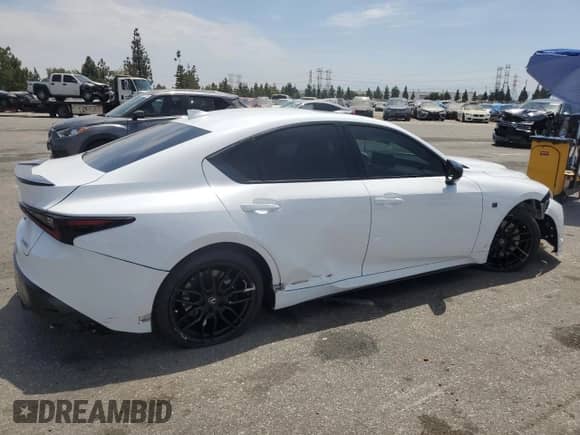 2024 Lexus IS 500 F Sport Performance z VIN JTHAP1D29R5006055, wystawiony jako Copart lot #66456854 z przebiegiem 1 341 mil mil oraz Szkoda całkowita • Salvage title. Historia ofert i sprzedaży dostępna na DreamBid. Obrazek 3.