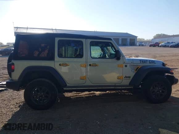 2024 Jeep Wrangler Sport S with VIN 1C4PJXDN4RW123689, listed as a IAAI auction lot 43126176 with 25,203 mi miles and . Bid and sale history available at DreamBid. Image 13.