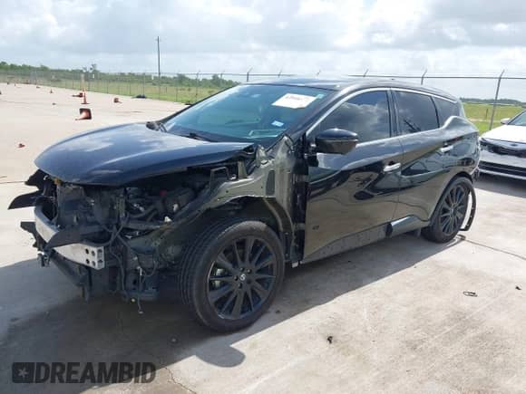 2022 Nissan Murano SL with VIN 5N1AZ2CJXNC106838, listed as a IAAI auction lot 42548672 with 45,324 mi miles and . Bid and sale history available at DreamBid. Image 2.