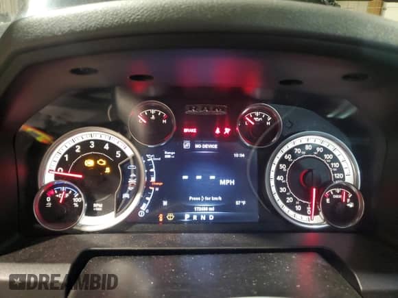 2014 Ram 1500 Big Horn with VIN 1C6RR7GM9ES392252, listed as a Copart auction lot 81692484 with 172,436 mi miles and Salvage title. Bid and sale history available at DreamBid. Image 9.