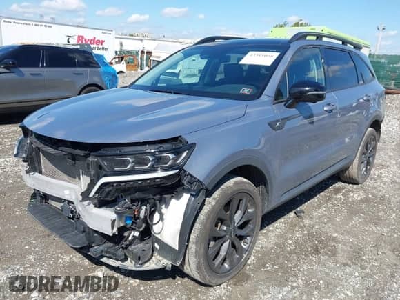 2022 Kia Sorento SX with VIN 5XYRKDLF1NG139550, listed as a IAAI auction lot 43318058 with 30,514 mi miles and . Bid and sale history available at DreamBid. Image 2.