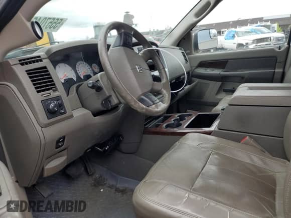 2008 Dodge RAM with VIN 3D7ML39AX8G236755, listed as a Copart auction lot 55570435 with 238,168 mi miles and Salvage title. Bid and sale history available at DreamBid. Image 7.