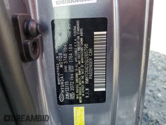 2016 Hyundai Veloster с VIN KMHTC6AD2GU265798, выставлен на аукционе Copart как лот 82191725 с пробегом 78 089 миль миль и Чистый • Clean title. История ставок и продаж доступна на DreamBid. Изображение 12.