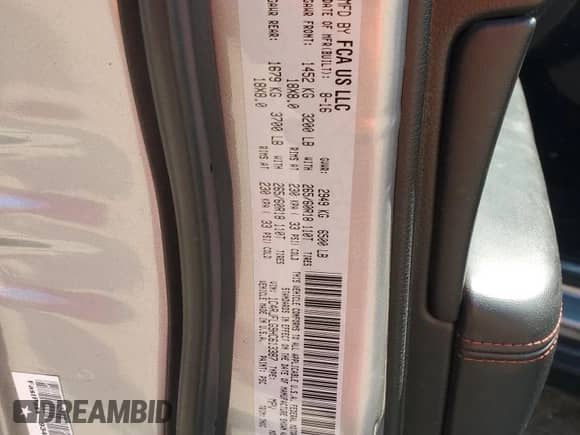 2017 Jeep Grand Cherokee Trailhawk z VIN 1C4RJFLG9HC613387, wystawiony jako Copart lot #81284895 z przebiegiem Nie podano mil oraz Czysty tytuł • Clean title. Historia ofert i sprzedaży dostępna na DreamBid. Obrazek 13.