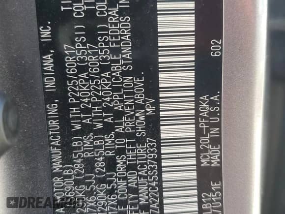 2005 Toyota Sienna XLE z VIN 5TDZA22C45S379337, wystawiony jako Copart lot #80653935 z przebiegiem 219 825 mil mil oraz Szkoda całkowita • Salvage title. Historia ofert i sprzedaży dostępna na DreamBid. Obrazek 13.