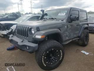 2020 Jeep Wrangler Sport S with VIN 1C4GJXAG6LW236590, listed as a Copart auction lot 68660755 with 42,860 mi miles and Salvage title. Bid and sale history available at DreamBid. Image 1.