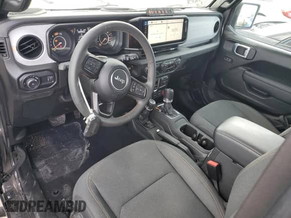 2024 Jeep Wrangler Sport S with VIN 1C4PJXAN7RW366417, listed as a Copart auction lot 67006285 with 5,954 mi miles and Salvage title. Bid and sale history available at DreamBid. Image 8.