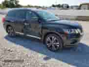 2020 Nissan Pathfinder Platinum with VIN 5N1DR2DM0LC637985, listed as a Copart auction lot 80150075 with 77,684 mi miles and Salvage title. Bid and sale history available at DreamBid. Image 4.