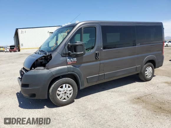 2019 Ram ProMaster Cargo z VIN 3C6TRVAG3KE528807, wystawiony jako Copart lot #58330495 z przebiegiem 35 283 mil mil oraz Szkoda całkowita • Salvage title. Historia ofert i sprzedaży dostępna na DreamBid. Obrazek 1.