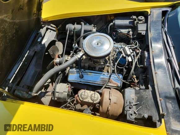 1973 Chevrolet Corvette with VIN 1Z37J3S409033, listed as a Copart auction lot 68823005 with 61,167 mi miles and Salvage title. Bid and sale history available at DreamBid. Image 11.