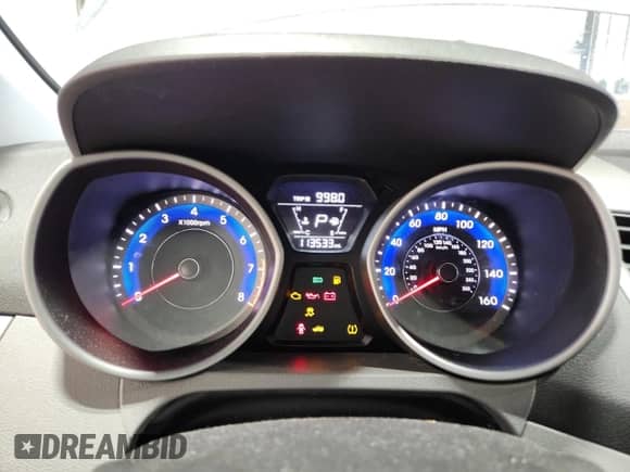 2016 Hyundai Elantra Limited with VIN KMHDH4AE2GU544865, listed as a Copart auction lot 86295605 with 113,533 mi miles and Salvage title. Bid and sale history available at DreamBid. Image 9.