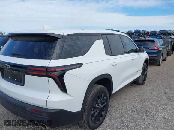 2024 Chevrolet Traverse FWD LS z VIN 1GNEREKSXRJ175524, wystawiony jako IAAI lot #41273400 z przebiegiem 6 365 mil mil oraz . Historia ofert i sprzedaży dostępna na DreamBid. Obrazek 4.