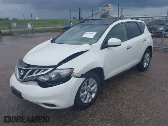 2013 Nissan Murano SL with VIN JN8AZ1MW8DW310807, listed as a IAAI auction lot 42763681 with 96,188 mi miles and . Bid and sale history available at DreamBid. Image 2.