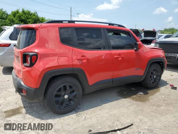 2018 Jeep Renegade Altitude with VIN ZACCJABB5JPH34451, listed as a Copart auction lot 62135375 with 79,784 mi miles and Salvage title. Bid and sale history available at DreamBid. Image 3.
