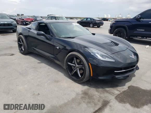 2017 Chevrolet Corvette 3LT with VIN 1G1YF2D71H5108025, listed as a Copart auction lot 61598184 with 42,167 mi miles and Salvage title. Bid and sale history available at DreamBid. Image 4.