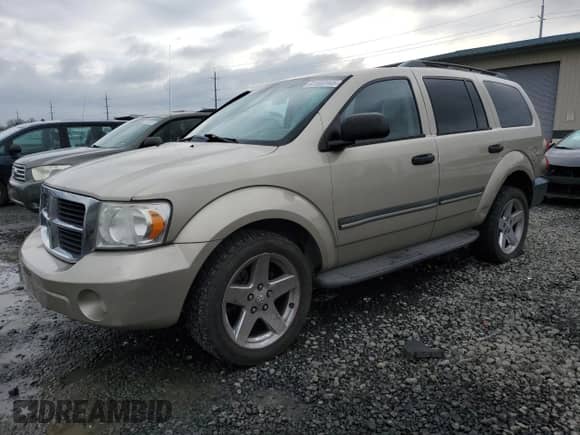 2008 Dodge Durango SLT with VIN 1D8HB48298F106001, listed as a Copart auction lot 41502945 with 147,870 mi miles and Salvage title. Bid and sale history available at DreamBid. Image 1.