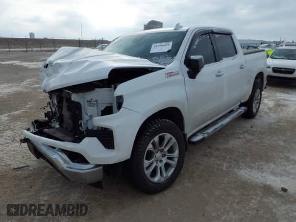 2022 Chevrolet Silverado 1500 LTZ с VIN 1GCUDGED1NZ501007, выставлен на аукционе IAAI как лот 41405669 с пробегом 81 930 миль миль и . История ставок и продаж доступна на DreamBid. Изображение 2.