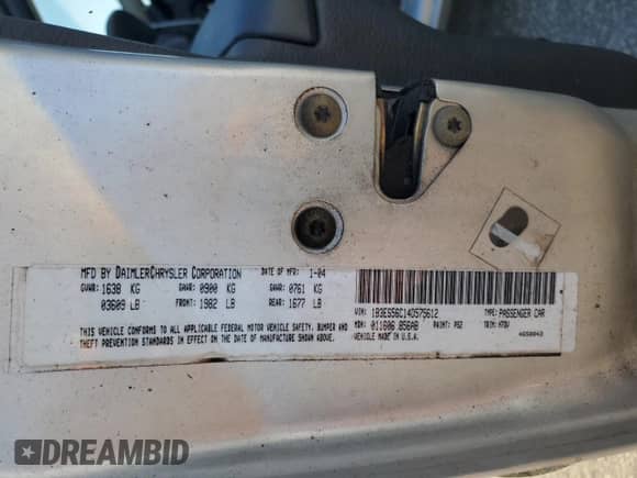 2004 Dodge Neon SXT z VIN 1B3ES56C14D575612, wystawiony jako Copart lot #89182985 z przebiegiem 33 100 mil mil oraz Czysty tytuł • Clean title. Historia ofert i sprzedaży dostępna na DreamBid. Obrazek 12.