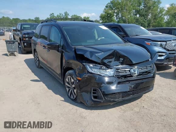 2025 Honda Odyssey EX-L с VIN 5FNRL6H63SB067948, выставлен на аукционе IAAI как лот 42769230 с пробегом 2 383 миль миль и . История ставок и продаж доступна на DreamBid. Изображение 1.