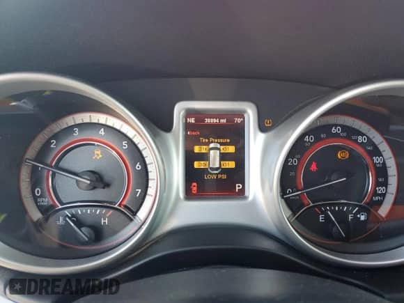 2012 Dodge Journey Crew with VIN 3C4PDCDG3CT296764, listed as a Copart auction lot 53330005 with 38,894 mi miles and Salvage title. Bid and sale history available at DreamBid. Image 9.