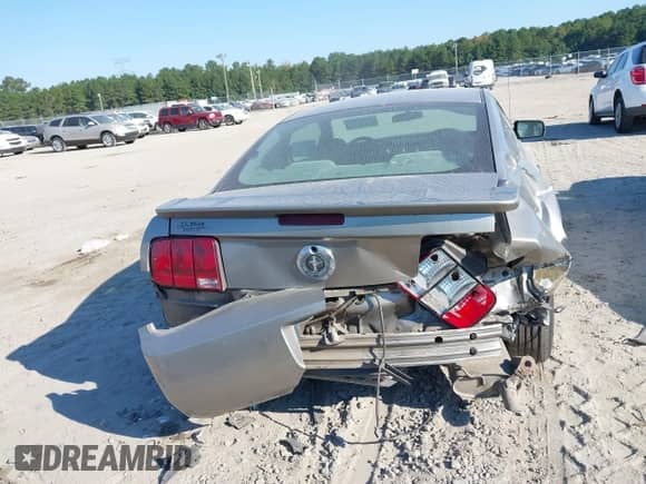 2008 Ford Mustang Deluxe with VIN 1ZVHT80N385127292, listed as a IAAI auction lot 43233810 with 216,162 mi miles and . Bid and sale history available at DreamBid. Image 17.