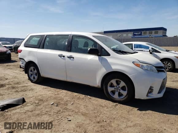2018 Toyota Sienna L with VIN 5TDZZ3DC9JS929475, listed as a Copart auction lot 48541515 with 214,337 mi miles and Salvage title. Bid and sale history available at DreamBid. Image 4.