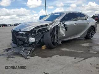 2021 Lexus IS 350 F Sport with VIN JTHGZ1B20M5040370, listed as a Copart auction lot 66476415 with 91,698 mi miles and Salvage title. Bid and sale history available at DreamBid. Image 1.