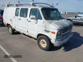 1990 Chevrolet Chevy Van with VIN 2GCEG25H3L4149943, listed as a IAAI auction lot 43064059 with 229,463 mi miles and . Bid and sale history available at DreamBid. Image 1.