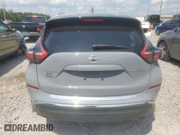 2021 Nissan Murano Platinum with VIN 5N1AZ2DJ4MC117167, listed as a Copart auction lot 71182775 with 75,686 mi miles and Salvage title. Bid and sale history available at DreamBid. Image 6.