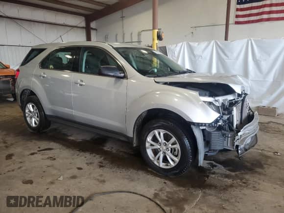 2017 Chevrolet Equinox LS with VIN 2GNFLEEK9H6193672, listed as a Copart auction lot 84240505 with 53,052 mi miles and Salvage title. Bid and sale history available at DreamBid. Image 4.