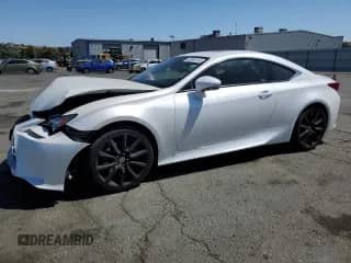 2016 Lexus RC 200t F Sport with VIN JTHHA5BC2G5002445, listed as a Copart auction lot 63699745 with 71,560 mi miles and Salvage title. Bid and sale history available at DreamBid. Image 1.