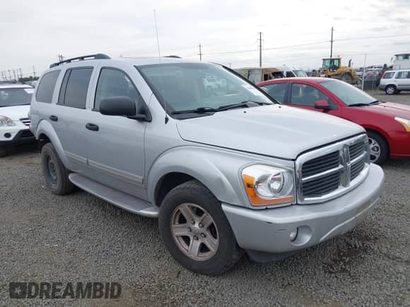 2005 Dodge Durango Limited with VIN 1D4HB58D25F574012, listed as a IAAI auction lot 43089081 with 168,532 mi miles and . Bid and sale history available at DreamBid. Image 1.