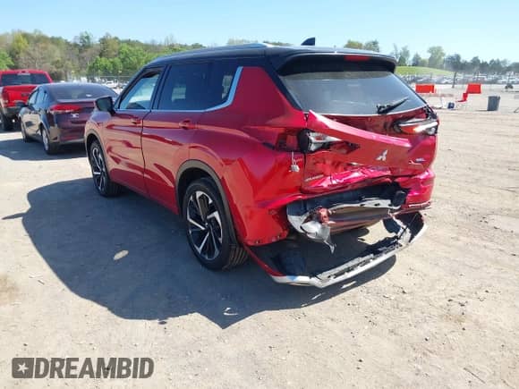 2023 Mitsubishi Outlander SEL with VIN JA4J4VA89PZ044086, listed as a IAAI auction lot 41999092 with 39,617 mi miles and . Bid and sale history available at DreamBid. Image 3.
