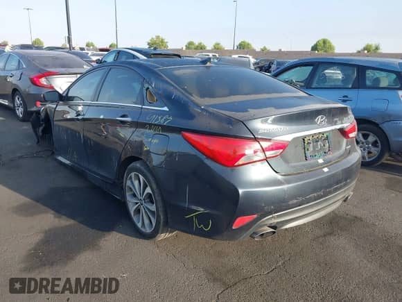 2014 Hyundai Sonata Limited with VIN 5NPEC4AB6EH936123, listed as a IAAI auction lot 42561838 with 85,366 mi miles and . Bid and sale history available at DreamBid. Image 3.