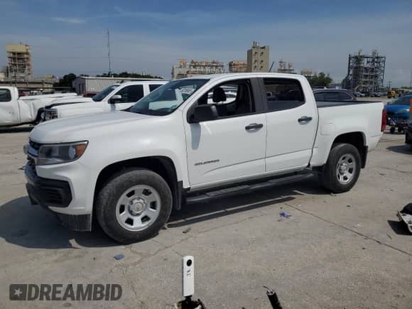 2022 Chevrolet Colorado 2WD Work Truck with VIN 1GCGSBEA5N1126216, listed as a Copart auction lot 58236985 with 140,786 mi miles and Salvage title. Bid and sale history available at DreamBid. Image 1.