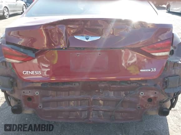 2015 Hyundai Genesis 3.8L z VIN KMHGN4JEXFU086089, wystawiony jako IAAI lot #43081972 z przebiegiem 169 551 mil mil oraz . Historia ofert i sprzedaży dostępna na DreamBid. Obrazek 6.