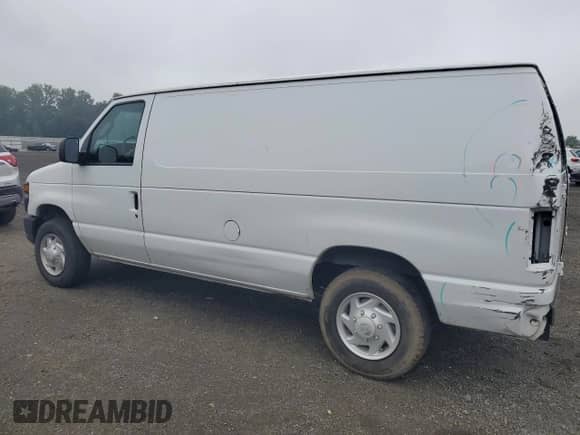 2008 Ford Econoline Cargo Commercial with VIN 1FTNE14WX8DA51652, listed as a Copart auction lot 62393525 with 56,414 mi miles and Salvage title. Bid and sale history available at DreamBid. Image 2.