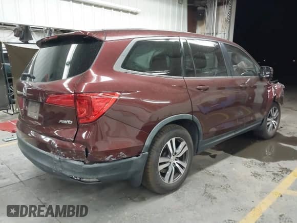 2018 Honda Pilot EX with VIN 5FNYF6H38JB072246, listed as a IAAI auction lot 43060781 with Not provided miles and . Bid and sale history available at DreamBid. Image 4.