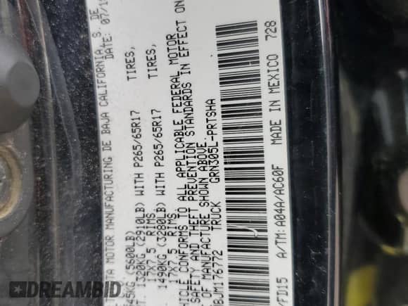 2018 Toyota Tacoma SR with VIN 3TMCZ5AN8JM176772, listed as a Copart auction lot 54491275 with 138,927 mi miles and Salvage title. Bid and sale history available at DreamBid. Image 12.