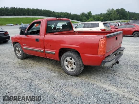 2002 Chevrolet Silverado 1500 LS with VIN 1GCEC14T32Z120624, listed as a Copart auction lot 63666495 with Not provided miles and Salvage title. Bid and sale history available at DreamBid. Image 2.