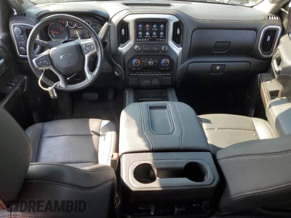 2021 Chevrolet Silverado 1500 LT Trail Boss with VIN 3GCPYFEL7MG218869, listed as a Copart auction lot 80204525 with 38,569 mi miles and Salvage title. Bid and sale history available at DreamBid. Image 8.