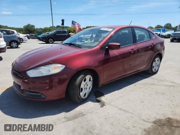 2015 Dodge Dart SE with VIN 1C3CDFAA5FD266535, listed as a Copart auction lot 70513075 with 147,892 mi miles and Salvage title. Bid and sale history available at DreamBid. Image 1.