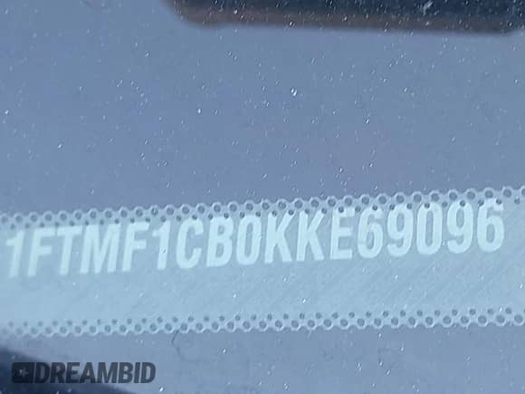 2019 Ford F-150 XL with VIN 1FTMF1CB0KKE69096, listed as a IAAI auction lot 42464559 with 147,122 mi miles and . Bid and sale history available at DreamBid. Image 18.