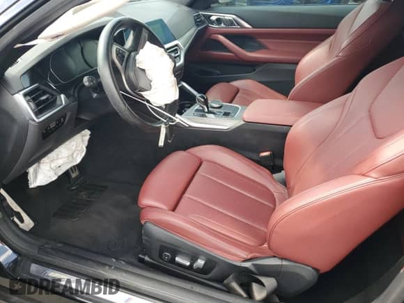 2022 BMW 4 Series 430i with VIN WBA53AP02NCJ83946, listed as a Copart auction lot 61433115 with 56,572 mi miles and Non repairable. Bid and sale history available at DreamBid. Image 7.