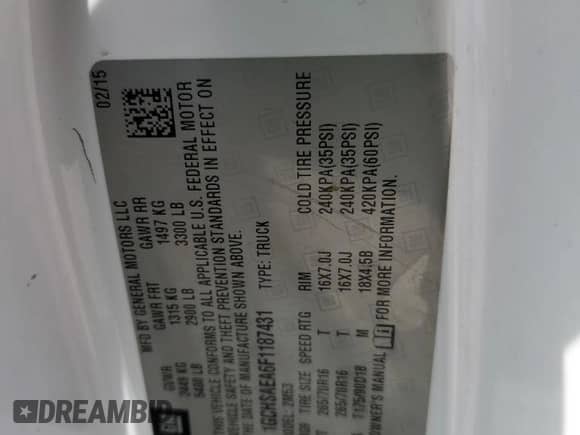 2015 Chevrolet Colorado 2WD WT с VIN 1GCHSAEA6F1187431, выставлен на аукционе Copart как лот 63866335 с пробегом 148 612 миль миль и Списание • Salvage title. История ставок и продаж доступна на DreamBid. Изображение 12.