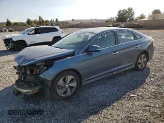 2016 Hyundai Sonata Limited with VIN KMHE34L12GA019318, listed as a Copart auction lot 81854755 with 62,281 mi miles and Salvage title. Bid and sale history available at DreamBid. Image 1.