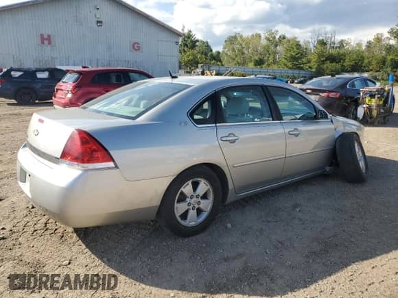 2006 Chevrolet Impala LT 3.5L with VIN 2G1WT58K069245683, listed as a Copart auction lot 82071335 with 106,592 mi miles and Clean title. Bid and sale history available at DreamBid. Image 3.