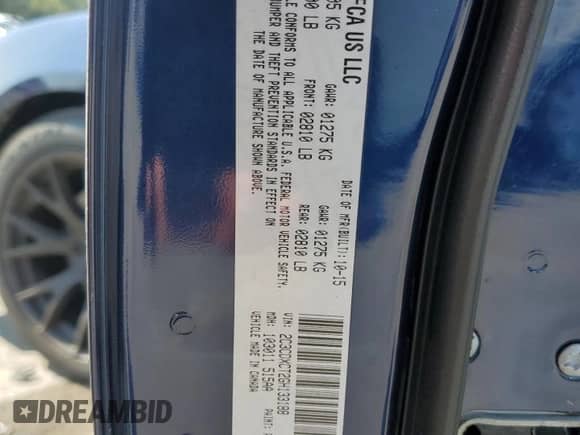 2016 Dodge Charger Road/Track with VIN 2C3CDXCT2GH133188, listed as a Copart auction lot 81227975 with 161,148 mi miles and Salvage title. Bid and sale history available at DreamBid. Image 12.