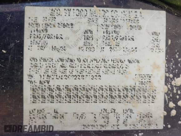 2002 Ford Explorer XLS z VIN 1FMZU62E92ZB71332, wystawiony jako IAAI lot #43428078 z przebiegiem 161 896 mil mil oraz . Historia ofert i sprzedaży dostępna na DreamBid. Obrazek 9.